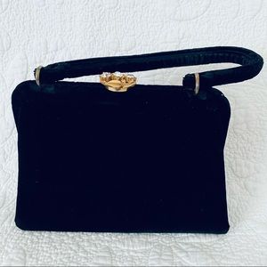 Vintage Style Velvet Evening Bag
